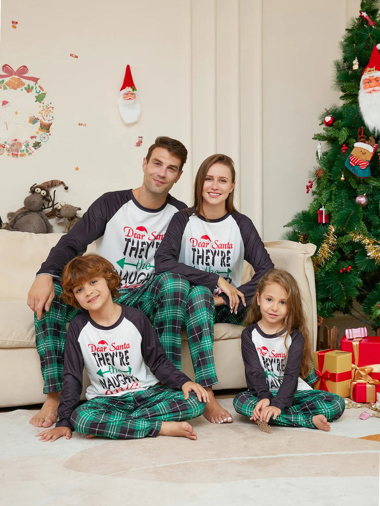 Naughty Or Nice Matching Family Christmas Pyjamas