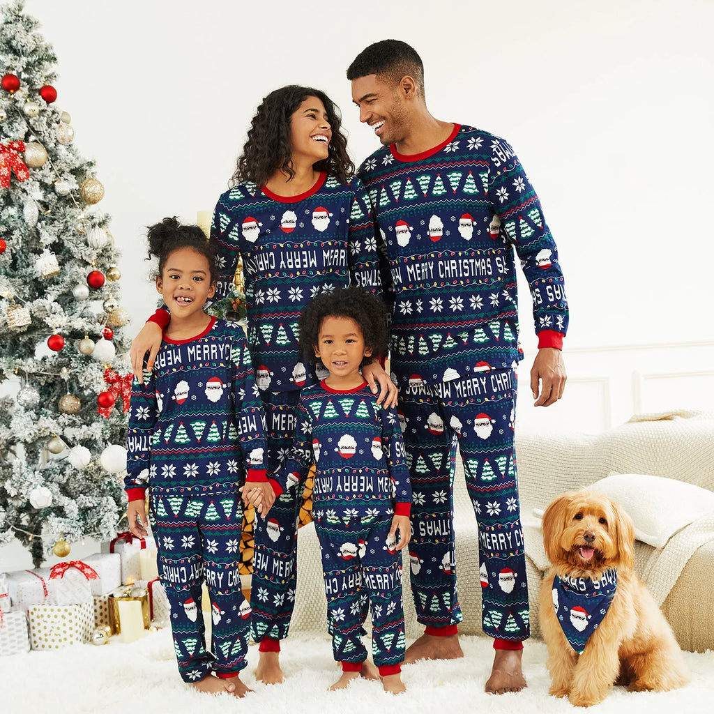 Family Matching Santa and Snowflake Christmas Pyjamas