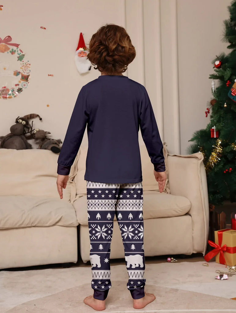 Festive Christmas tree print pyjamas for family fun