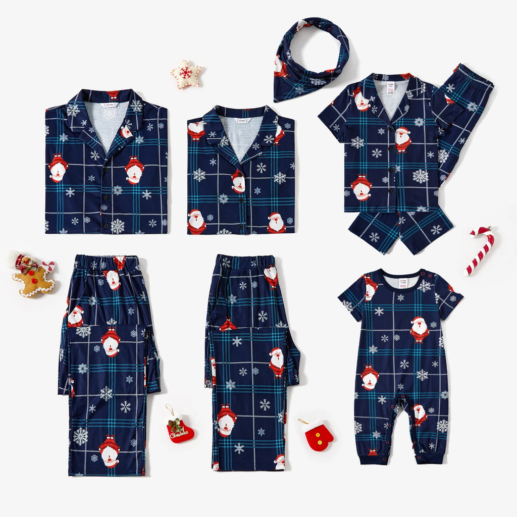 Santa & Snowflake Print Pyjamas