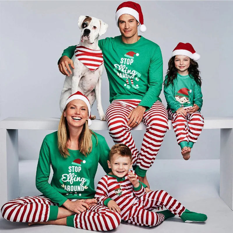 Elfing Matching Family Christmas Pyjamas