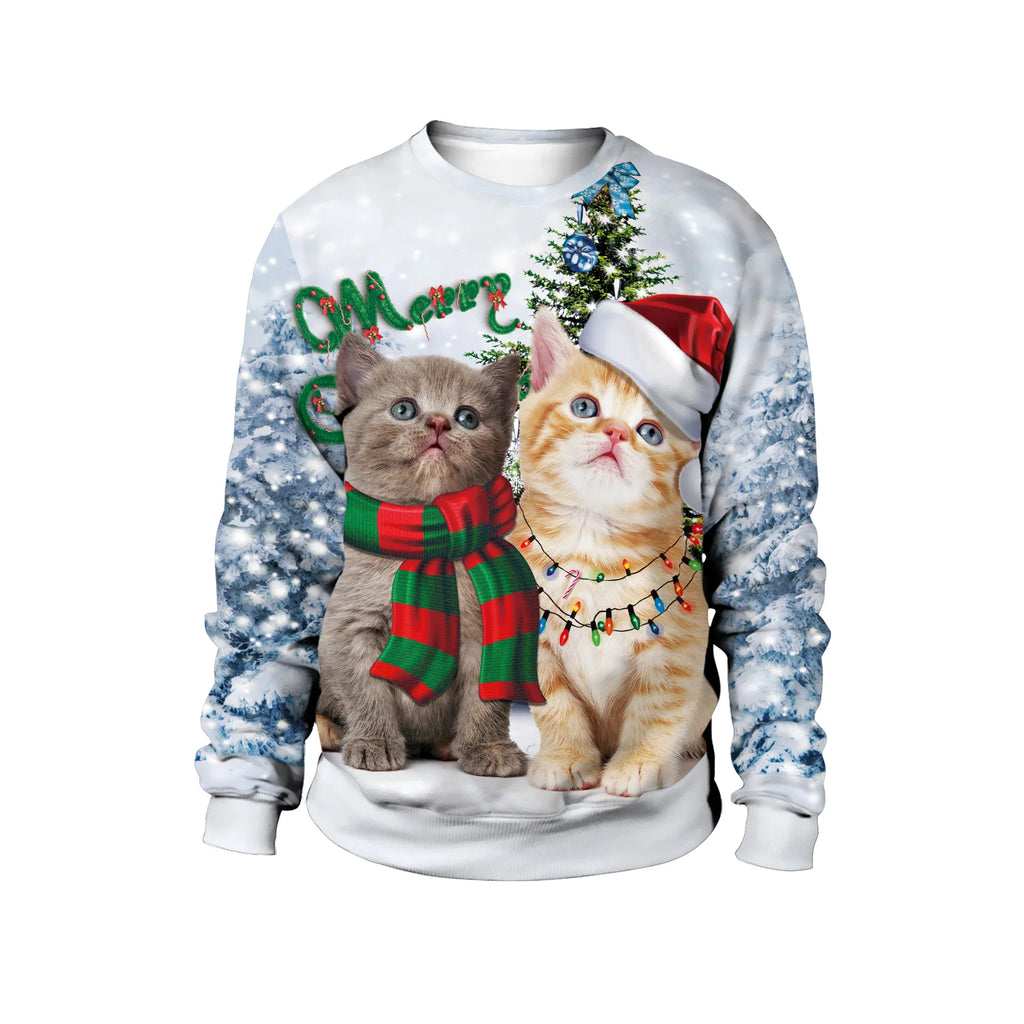 Two Cats Christmas Jumper