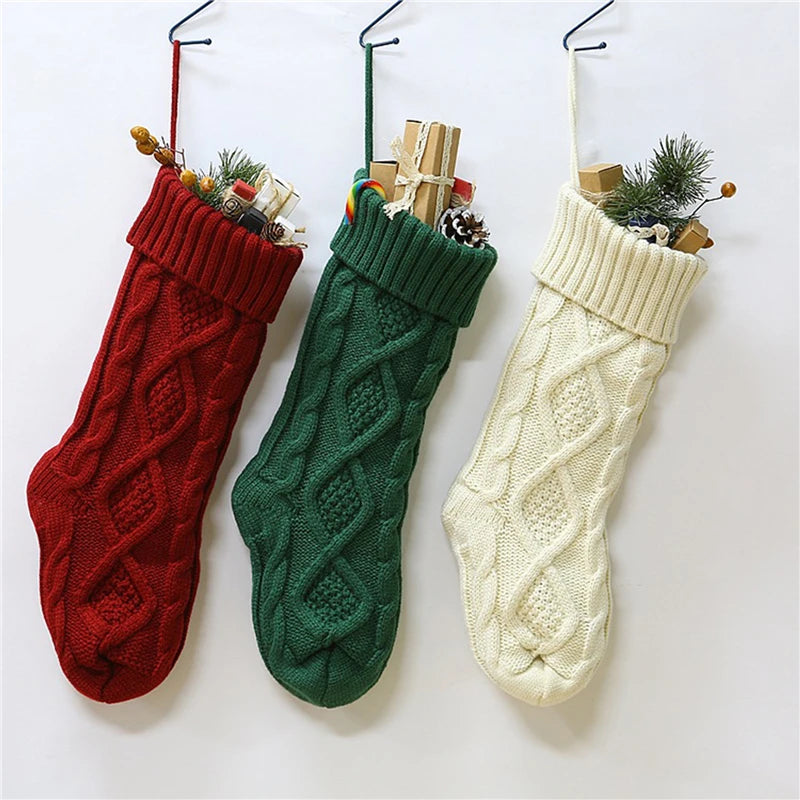 Cable Knit Christmas Stocking