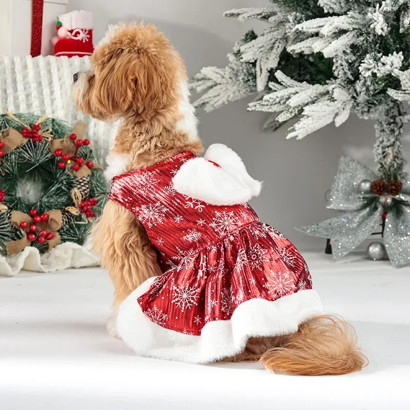 Red Dog Christmas Dress