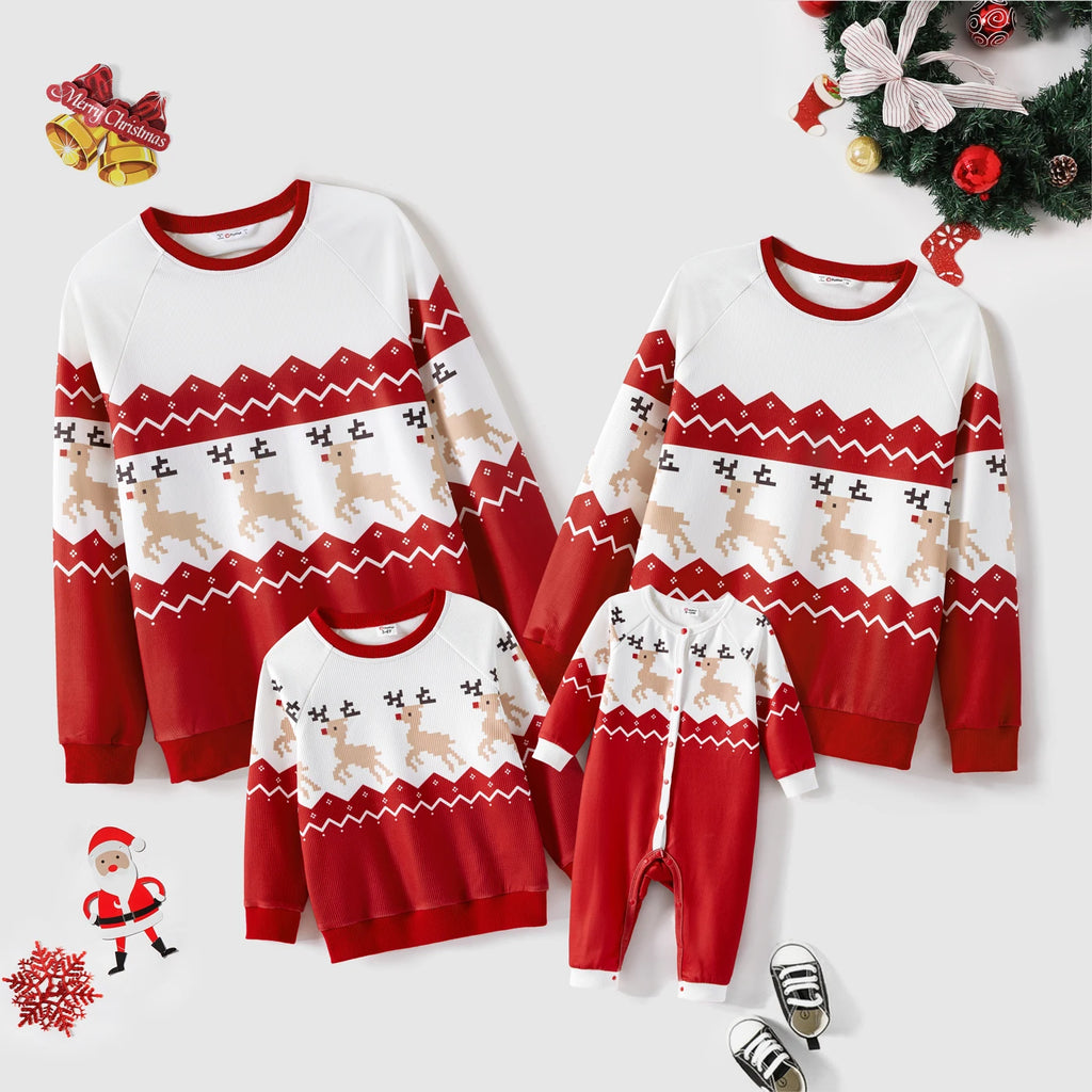 Allover Reindeer Print Jumpers