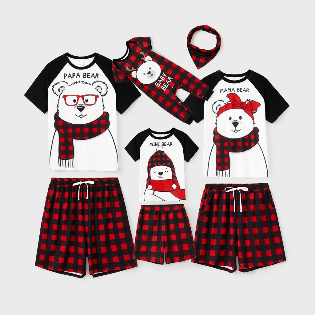 Bear Plaid Christmas Pyjamas