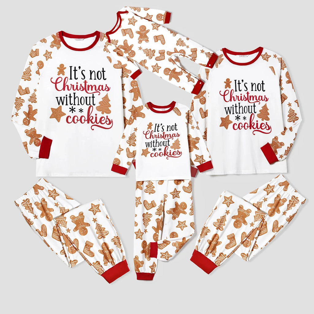 Family Matching Gingerbread Man Christmas Pyjamas