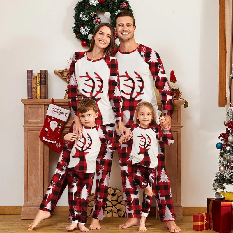 Reindeer design Christmas pyjamas for the family