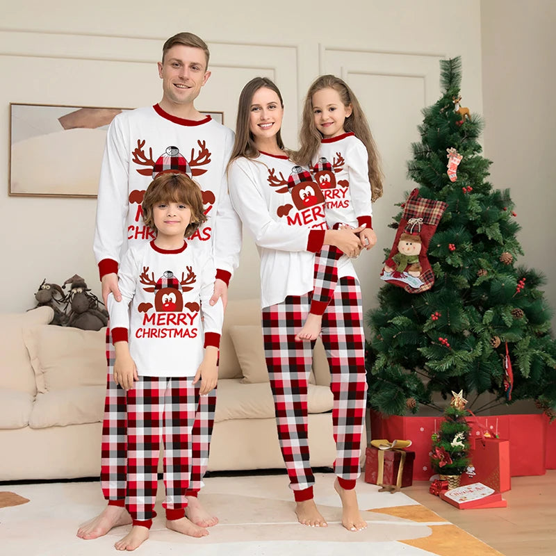 Rudolf design Christmas pyjamas for family