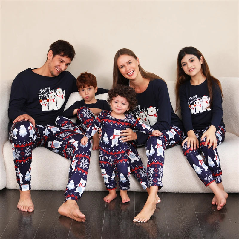 Polar Bear Christmas Family Matching Pyjama Sets