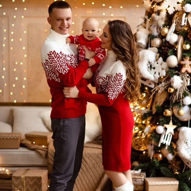 Snowflake Matching Christmas Jumper