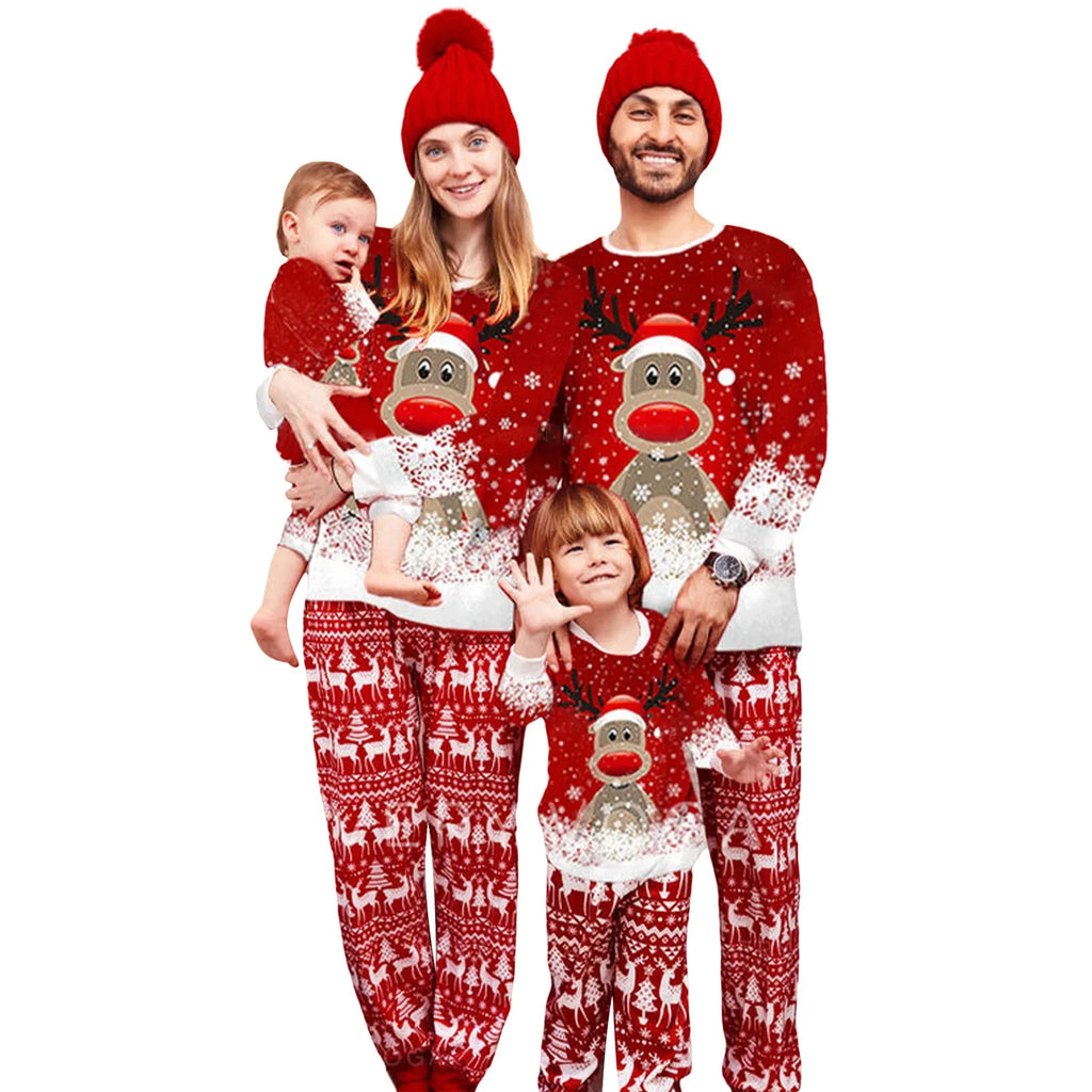 Matching Deer Christmas Pyjamas – Cosy Holiday Style