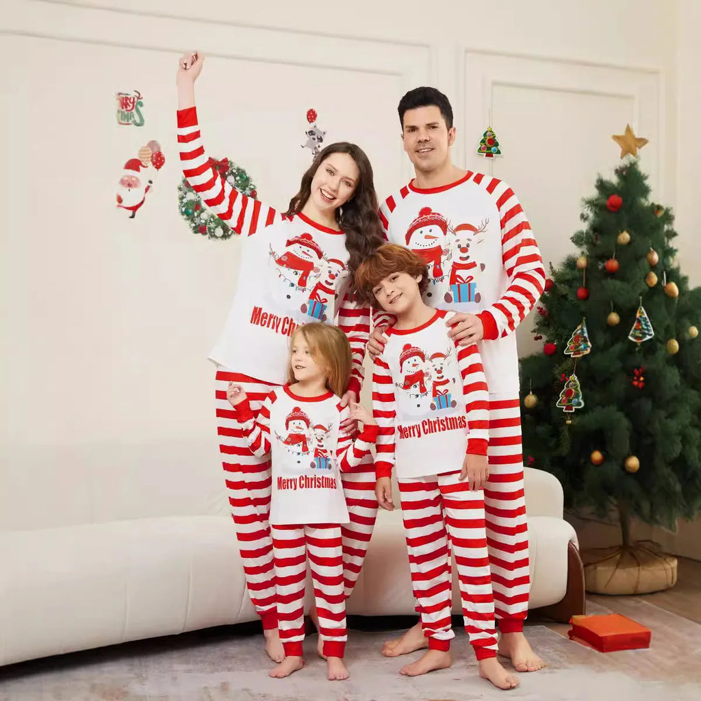 Red & White Snowman Pyjamas